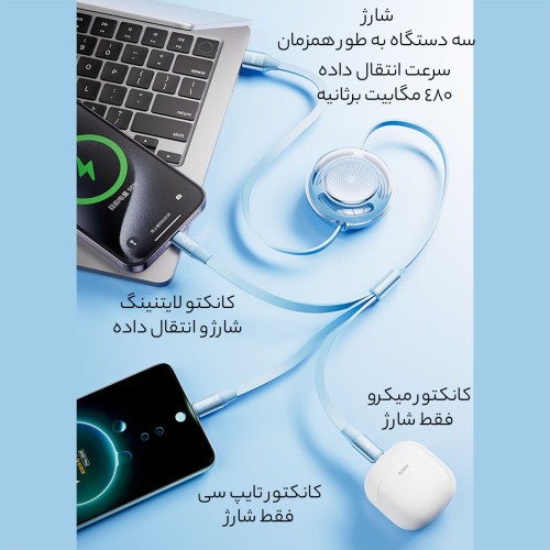 کابل چند کاره راک مدل RCB0864 - Image 2