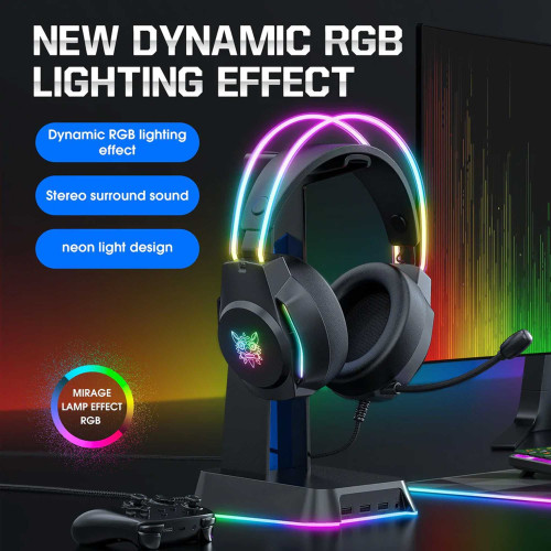 هدست گیمینگ با سیم اونیکوما مدل X26 RGB - Image 4