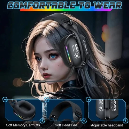 هدفون با سیم گیمینگ اونیکوما مدل X12 RGB - Image 5