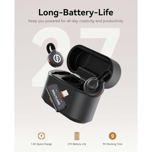 میکروفون یقه ای بیسیم هالی لند مدل Lark M2S رابط Type-C - Image 6