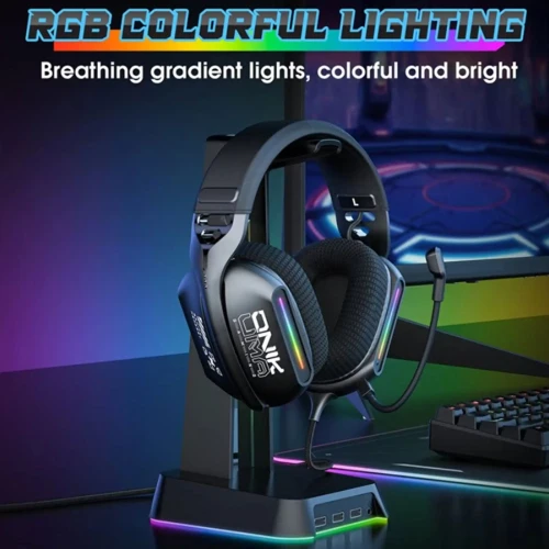 هدفون با سیم گیمینگ اونیکوما مدل X12 RGB - Image 6