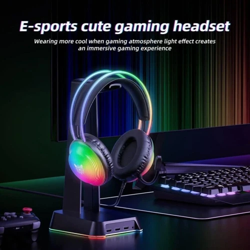 هدفون با سیم گیمینگ اونیکوما مدل X29 RGB - Image 6