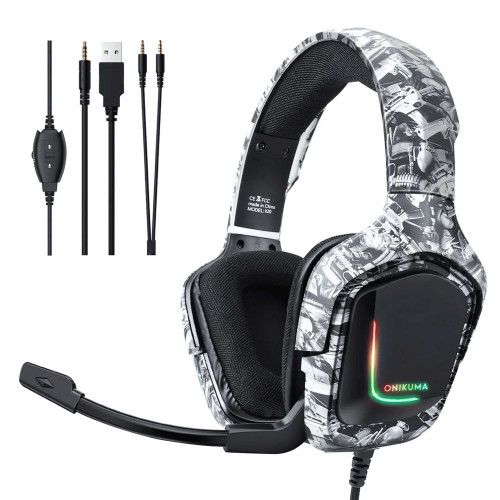 هدست گیمینگ با سیم اونیکوما مدل K20 RGB - Image 7