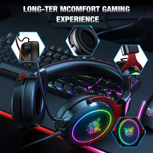 هدست گیمینگ باسیم اونیکوما مدل RGB X10 - Image 7