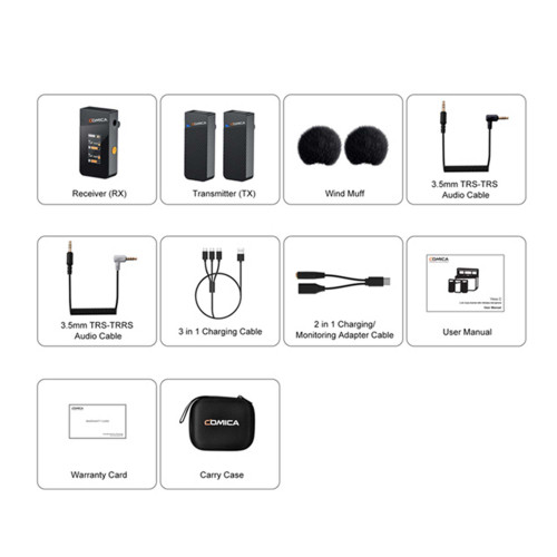 میکروفون یقه ای بی سیم کامیکا مدل Vimo C2 - Image 8