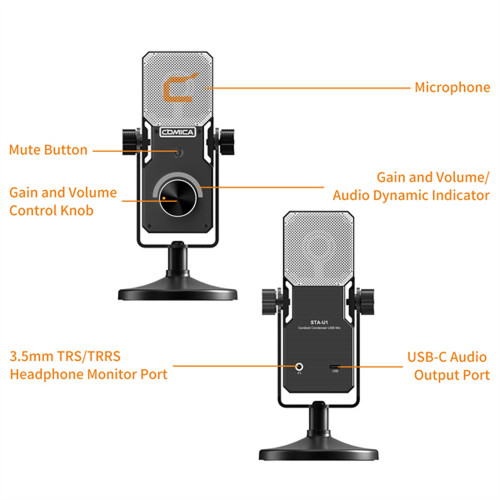 میکروفون استودیویی کامیکا مدل STA-U1 رابط USB - Image 8