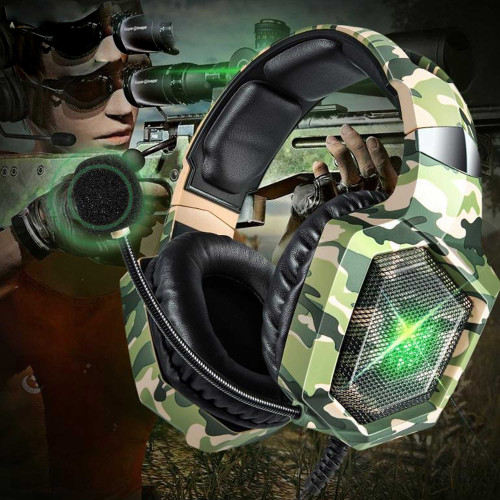 هدست گیمینگ باسیم اونیکوما مدل K8 CAMOUFLAGE - Image 6