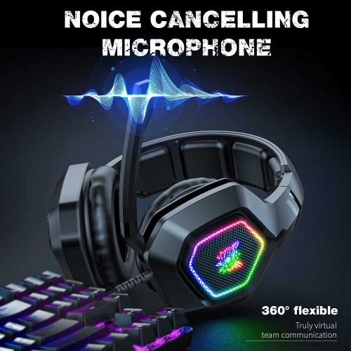 هدست گیمینگ با سیم اونیکوما مدل K10 RGB - Image 8
