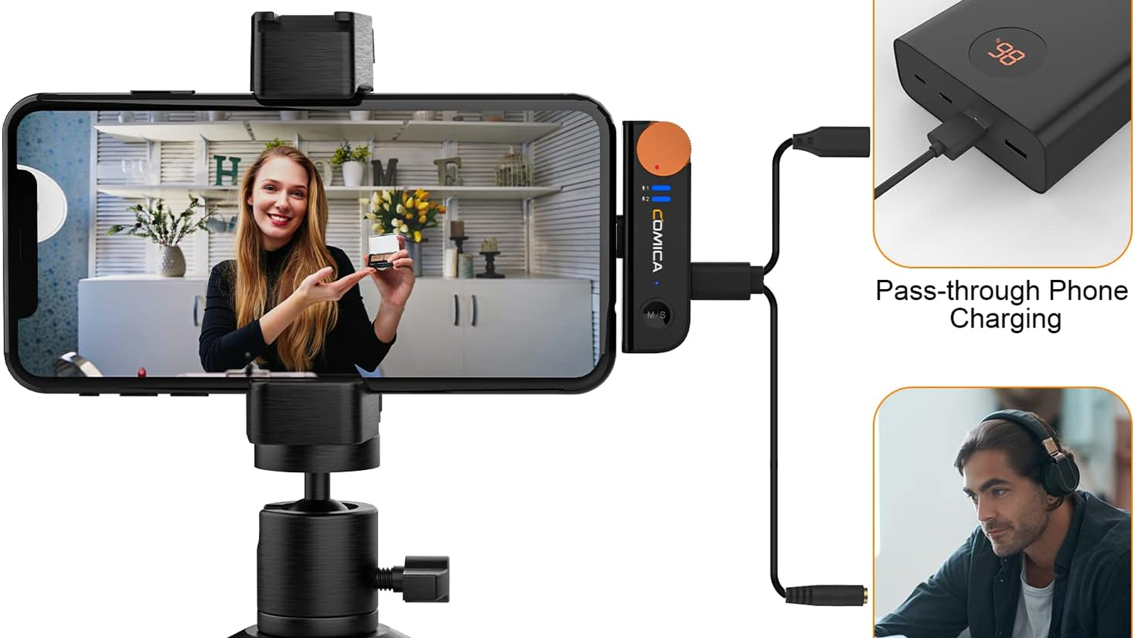 خرید میکروفون یقه ای مدل VIMO S-MI