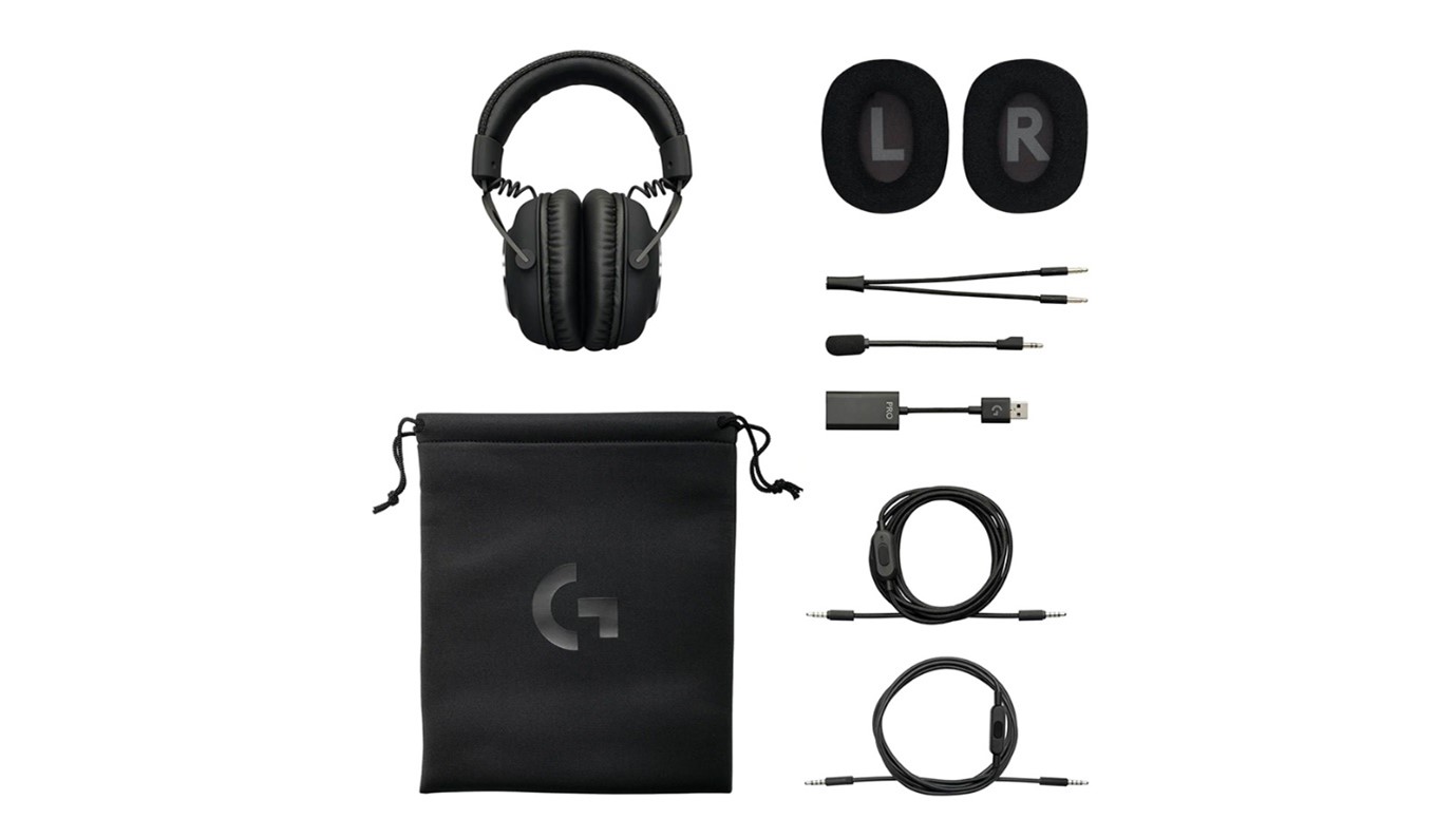 محتویات جعبه هدست Gaming با سیم لاجیتک مدل G PRO X