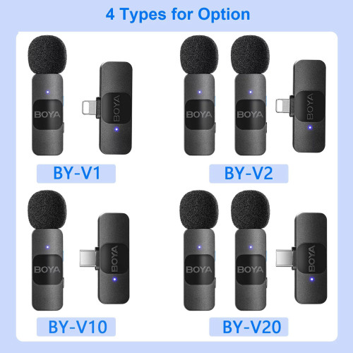 میکروفون یقه ای بی سیم بویا مدل BY-V2 رابط Lightning - Image 9