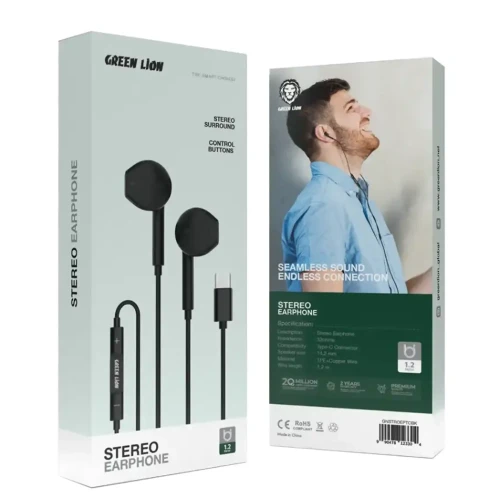 هدفون داخل گوش باسیم گرین لاین مدل GNSTROEPTCBK - Image 2
