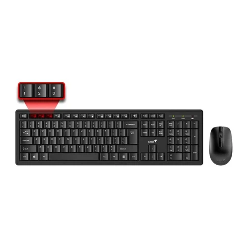 کیبورد و ماوس بی سیم جنیوس مدل SMART KM 8200 - Image 2
