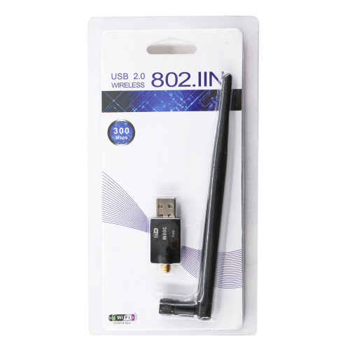 دانگل وای فای (کارت شبکه بی سیم) آنتن دار-300 مدل U300 802.IIN - Image 3