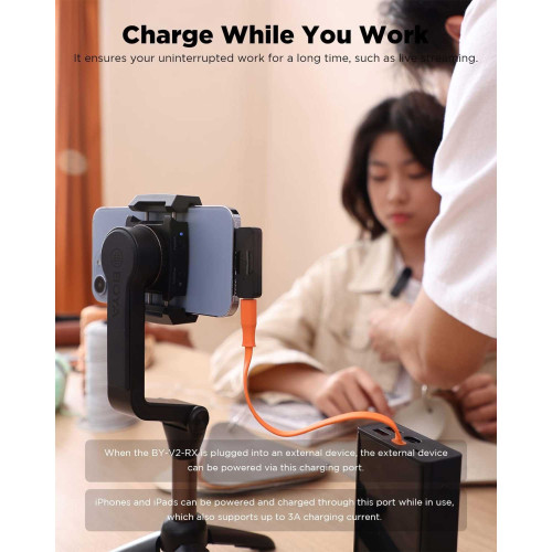میکروفون یقه ای بی سیم بویا مدل BY-V2 رابط Lightning - Image 3
