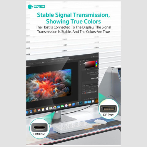 کابل Display به HDMI کوتسی مدل 87406 طول سه متر - Image 4
