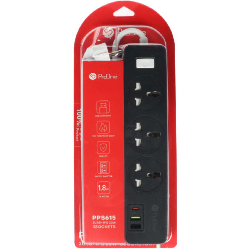 چند راهی برق ارت دار سه سوکت پرووان مدل PPS615C - Image 15