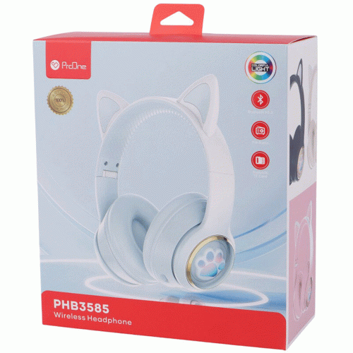 هدفون بی سیم کودکانه فانتزی طرح گربه پرووان مدل PHB3585 - Image 17