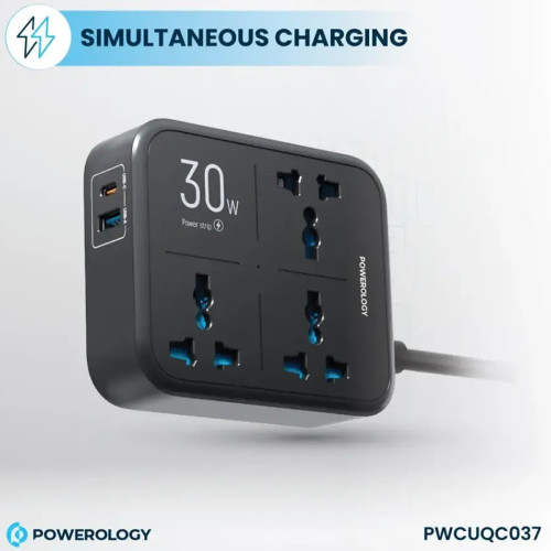 چند راهی و محافظ برق سه سوکت پاورولوژی مدل PWCUQC037 - Image 6
