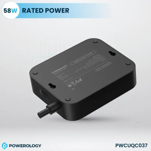 چند راهی و محافظ برق سه سوکت پاورولوژی مدل PWCUQC037 - Image 7