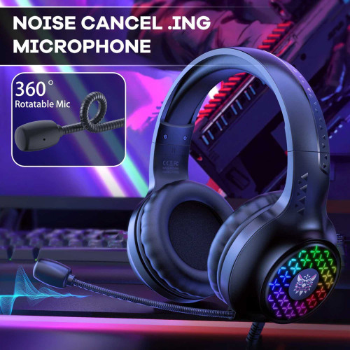 هدست گیمینگ با سیم اونیکوما مدل X7 Pro RGB - Image 4