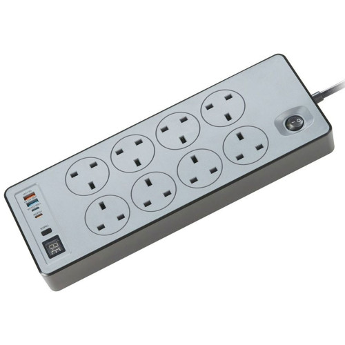 چند راهی برق 8 سوکت پاورولوژی مدل PWCUQC047BK PWC047 - Image 3