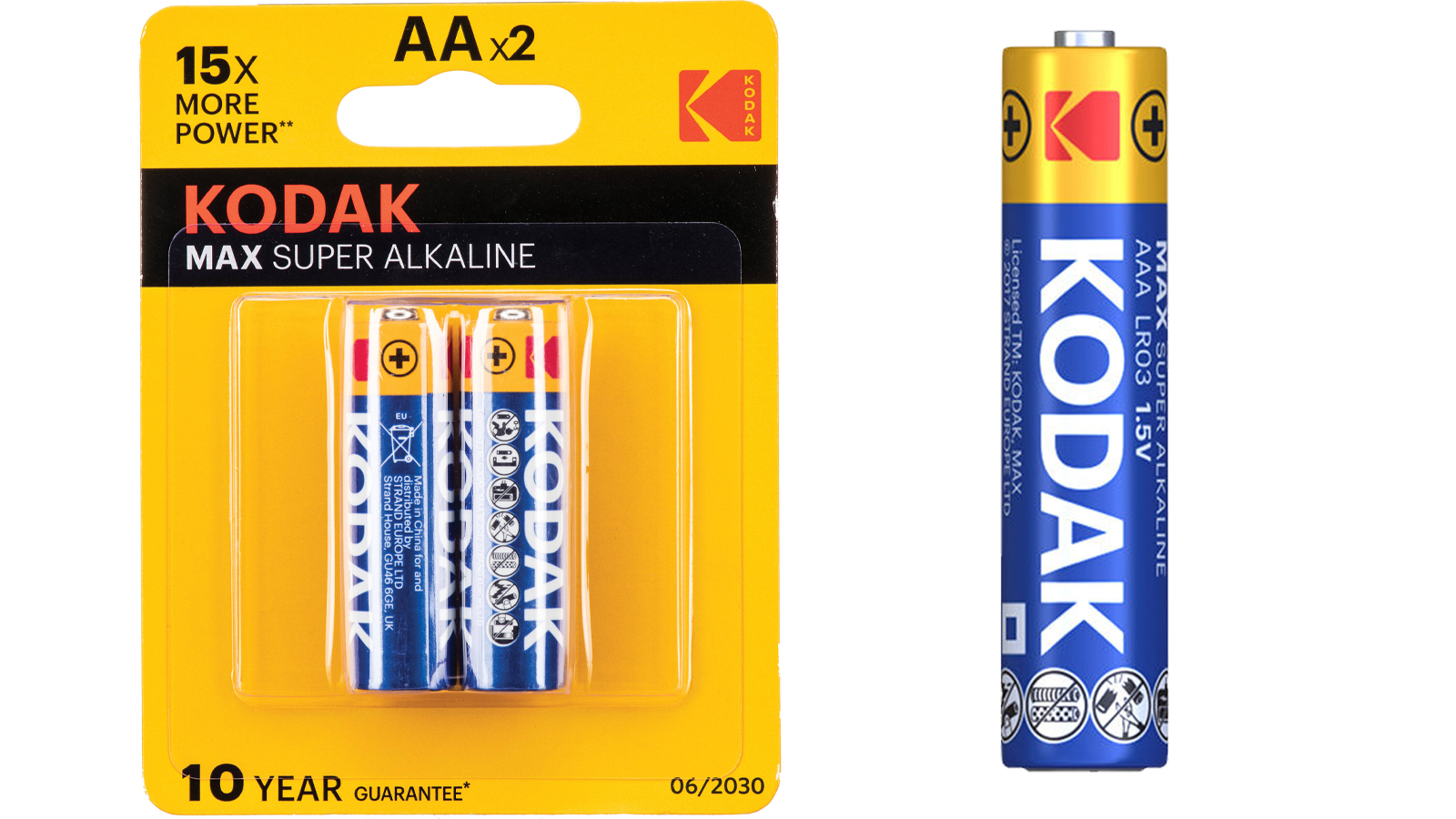 معرفی باتری نیم قلمی کداک مدل MAX SUPER ALKALINE بسته 2 عددی