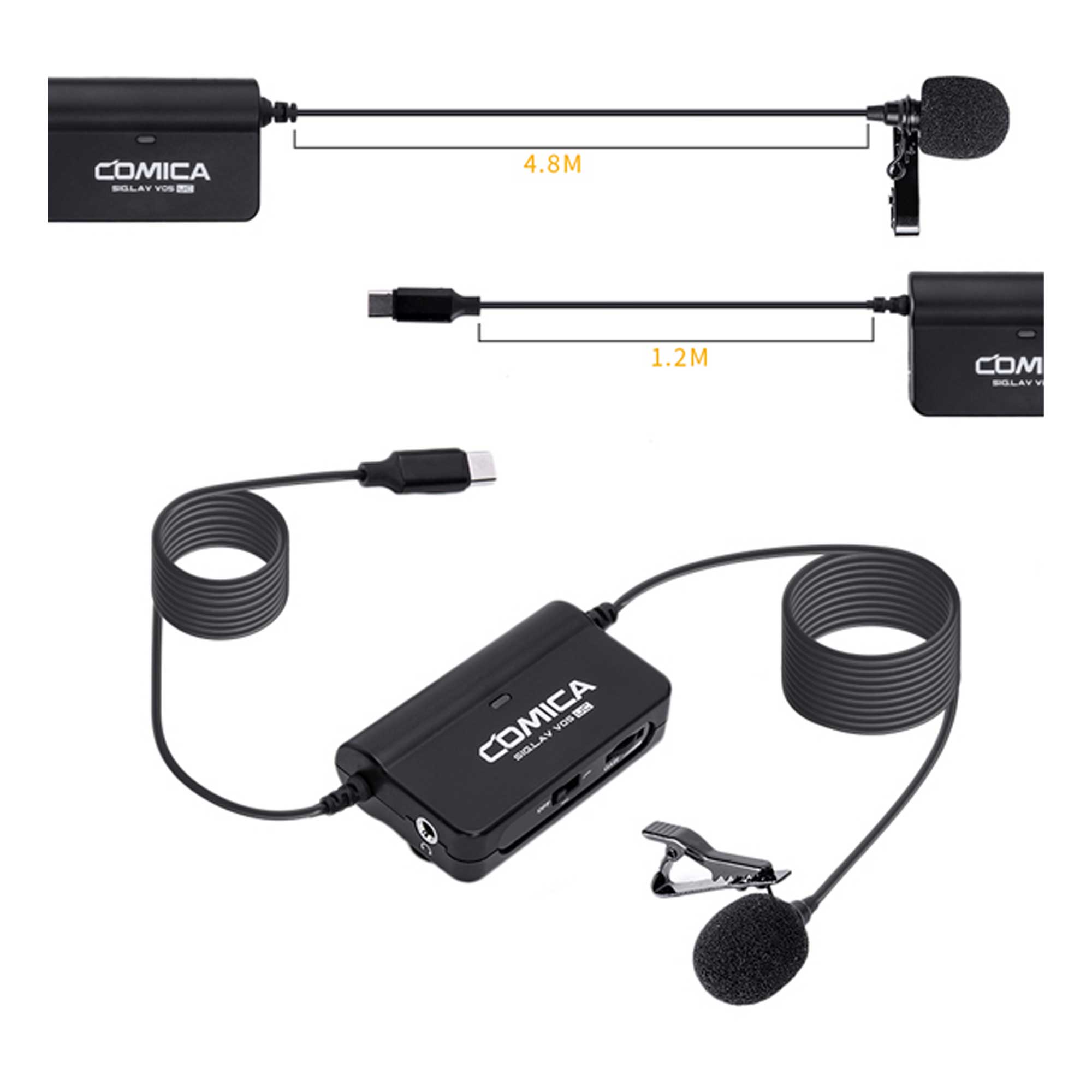 میکروفون یقه ای با سیم کامیکا مدل V05 UC رابط Type-C - Image 5