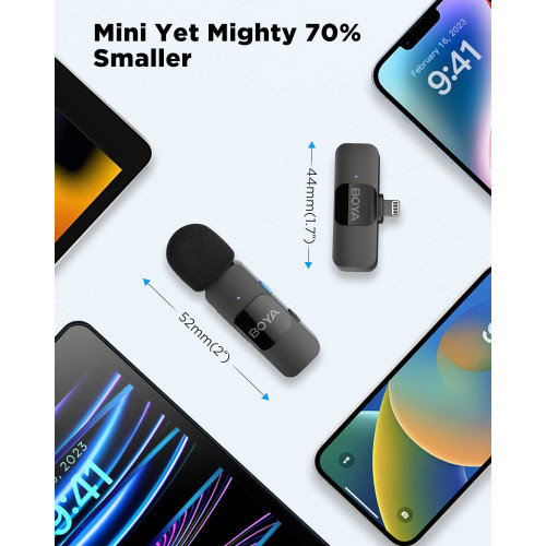 میکروفون یقه ای بی سیم بویا مدل BY-V2 رابط Lightning - Image 8