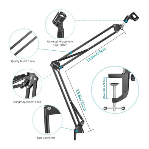 پایه بازویی میکروفون مدل B PLUSE - Image 11