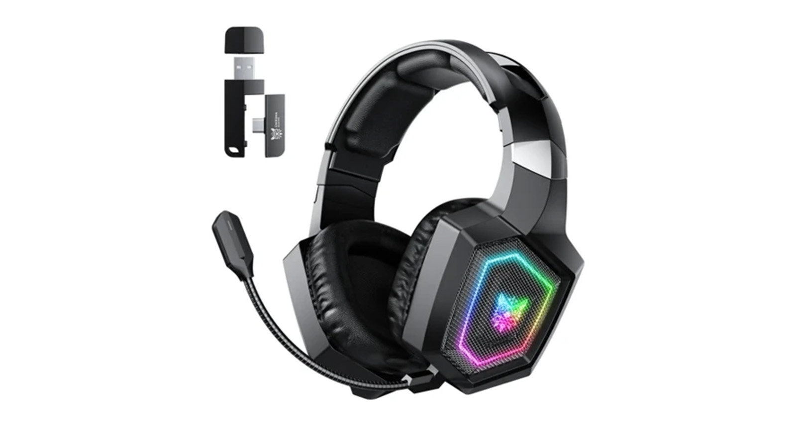 مشخصات فیزیکی هدفون بیسیم اونیکوما GT806 RGB