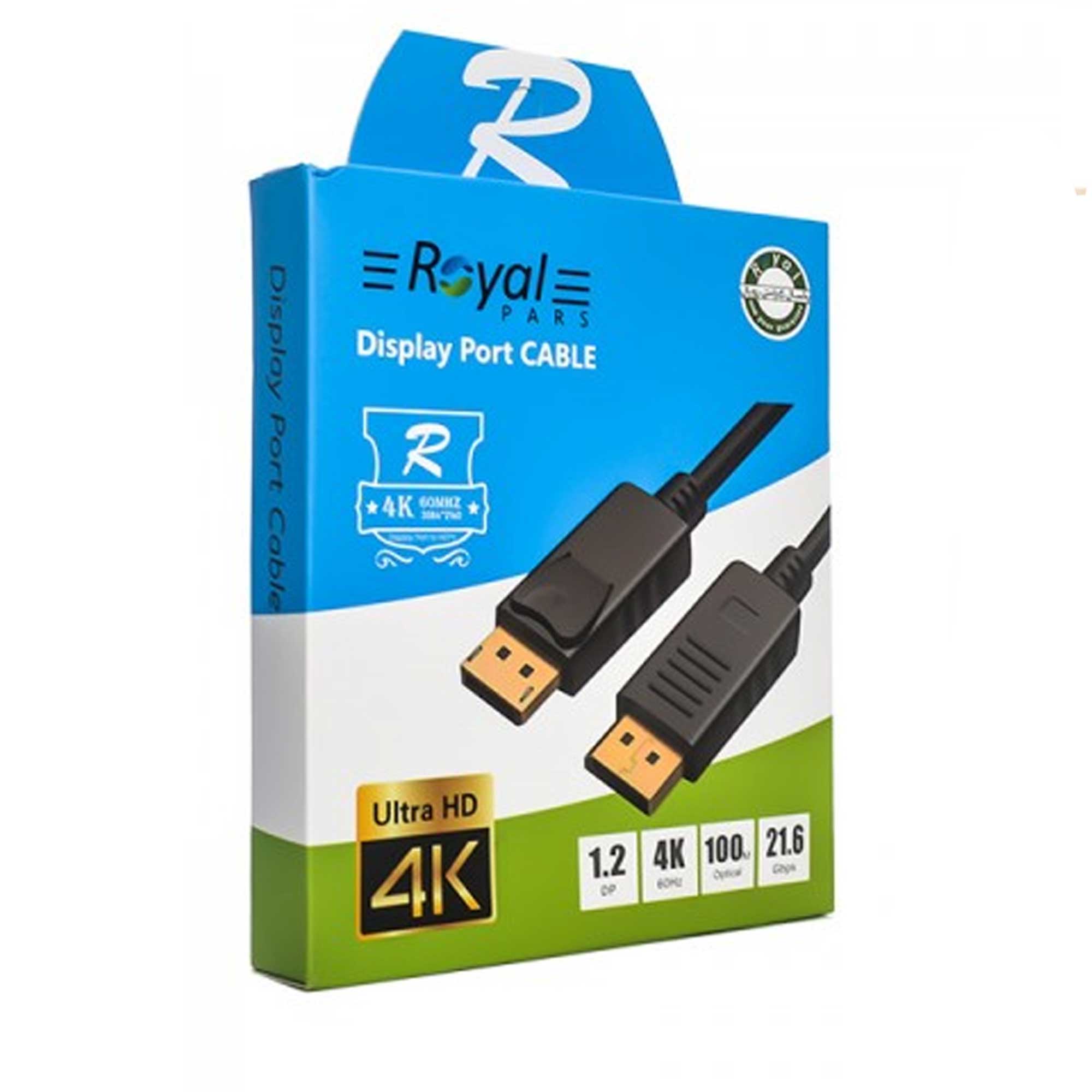 کابل DISPLAY PORT رویال طول 3 متر 4k - Image 3