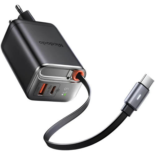 شارژر دیواری فست شارژ با کابل جمع شونده مک دودو مدل CH4100 - Image 3