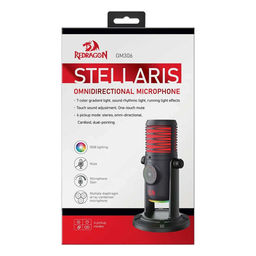 میکروفون گیمینگ رومیزی ردراگون مدل Stellaris GM306 RGB - Image 5