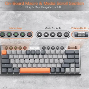 کیبورد بی سیم مکانیکال گیمینگ ردراگون مدل HORUS K609 GG Pro - Image 4