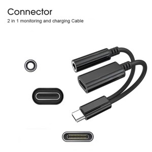مبدل Type-C به AUX / Type-C کامیکا مدل 1066 - Image 2