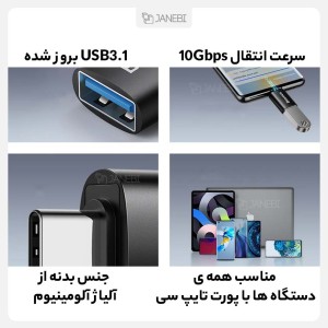 مبدل OTG و Type-C به USB باسئوس مدل ZJJQ000001 - Image 12