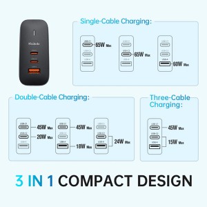 شارژر دیواری Type-C و USB مک دودو مدل CH8442 - Image 8