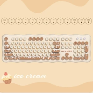 کیبورد و ماوس بی سیم مافی مدل Ice Cream - Image 4