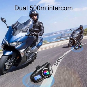 هدست بلوتوث کلاه کاسکت مدل Q58 MAX دو نفره - Image 4