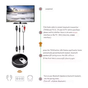 پکیج جام جهانی با فرستنده بلوتوثی TX12 و هدفون بیسیم YS515 - Image 4