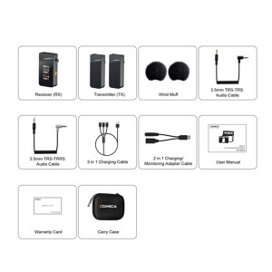 میکروفون یقه ای بی سیم کامیکا مدل Vimo C2 - Image 8