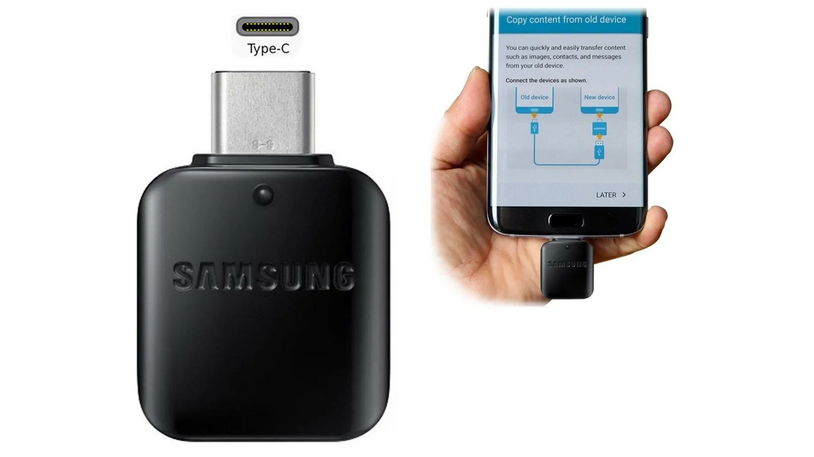 معرفی تبدیل USB به Type-C سامسونگ (OTG Type-C)