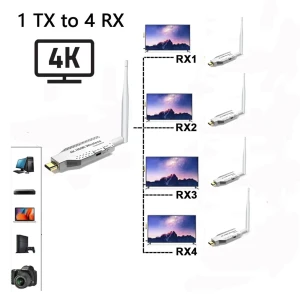 دانگل HDMI انتفال تصویر بی سیم 4K مدل 50M - Image 2