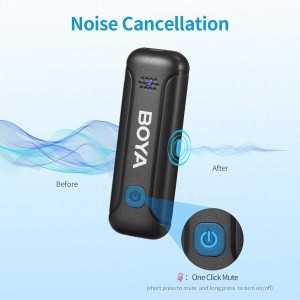 میکروفون یقه ای بی سیم بویا مدل BY-WM3T-U2 رابط Type-C با باکس شارژ - Image 7