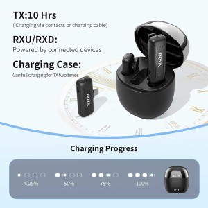 میکروفون یقه ای بی سیم بویا مدل BY-WM3T-U2 رابط Type-C با باکس شارژ - Image 8
